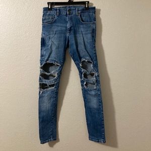 Zara men’s ripped jeans